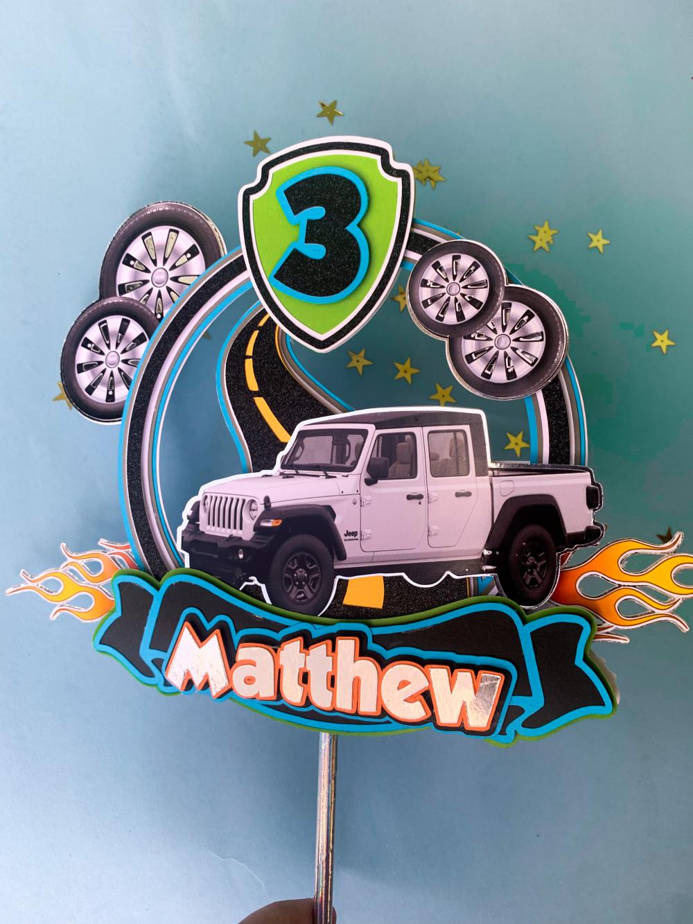 Arquivo de Corte Topo de Bolo - Carros