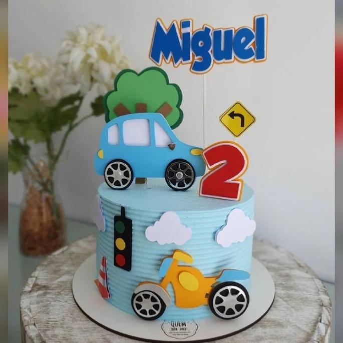 Arquivo de Corte Topo de Bolo - Carros