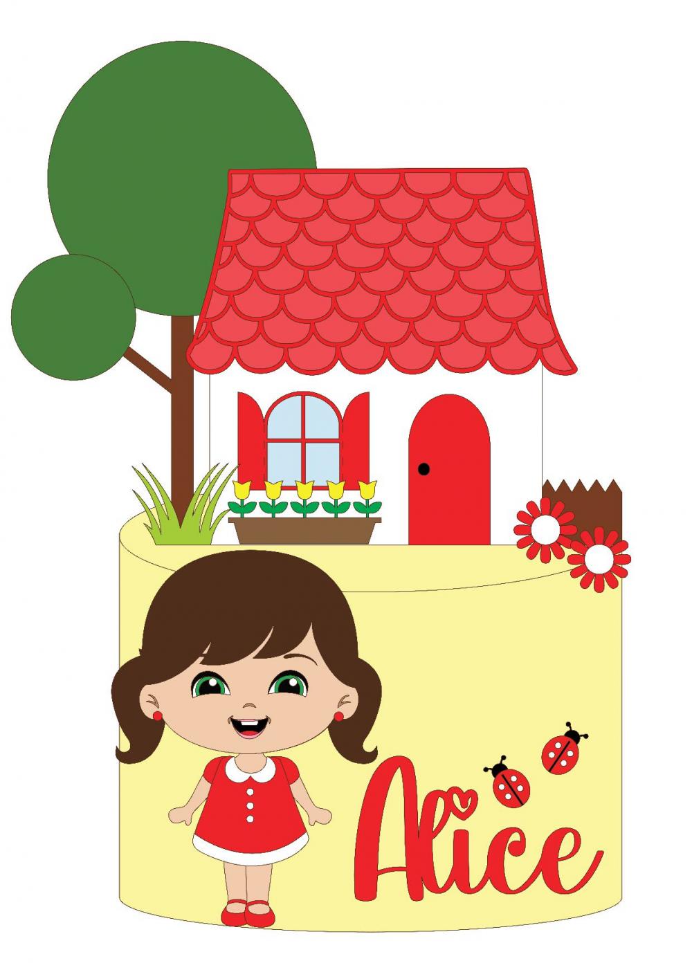 Arquivo de Corte Topo de Bolo - Casa