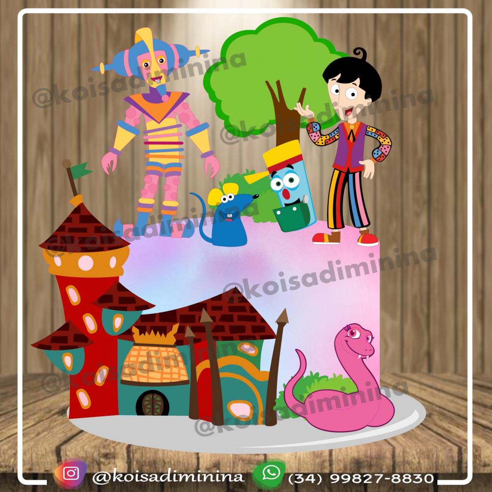 Arquivo de Corte Topo de Bolo - Castelo Ra Tim Bum