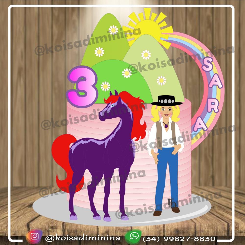 Arquivo de Corte Topo de Bolo - Cavalo