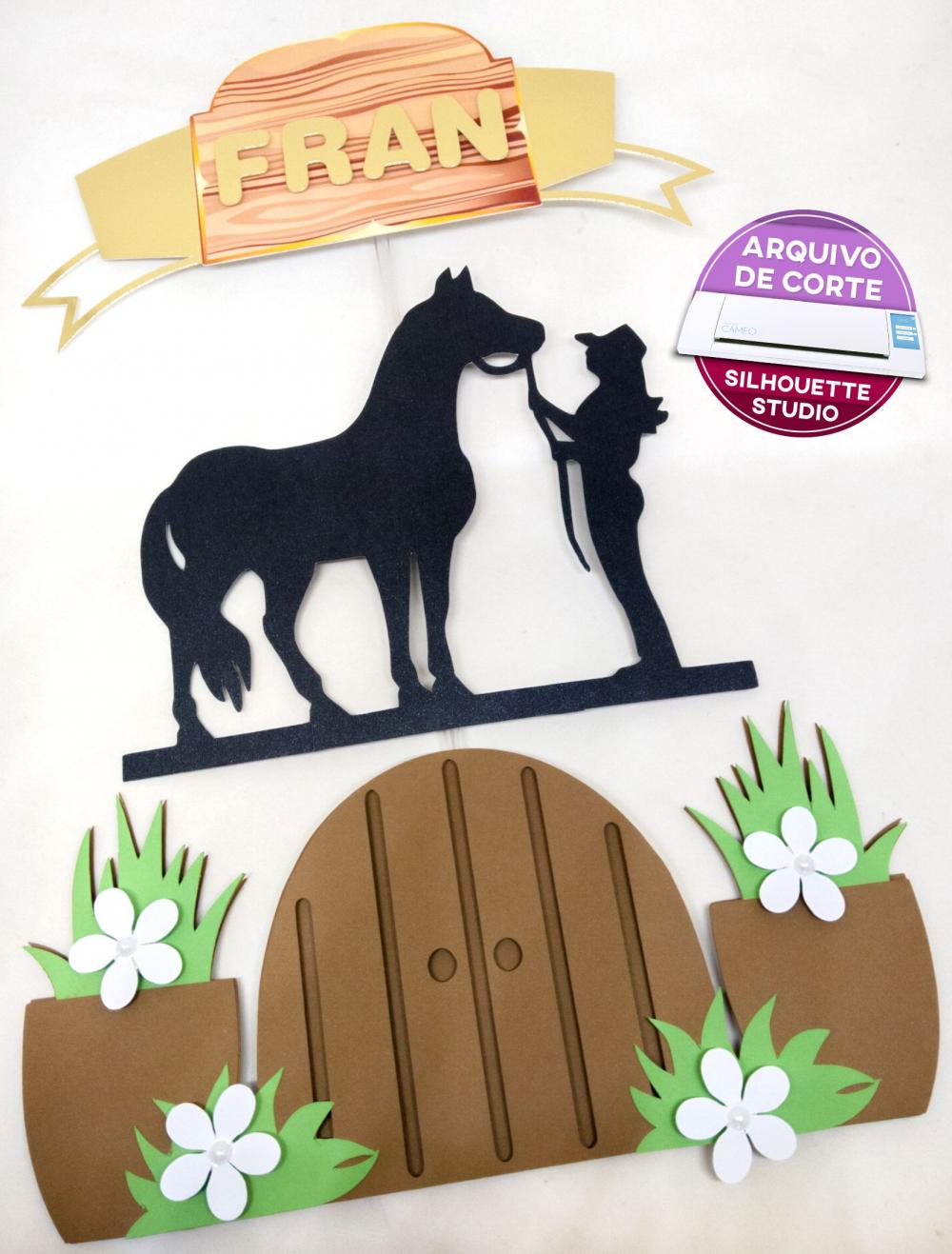 Arquivo de Corte Topo de Bolo - Cavalo