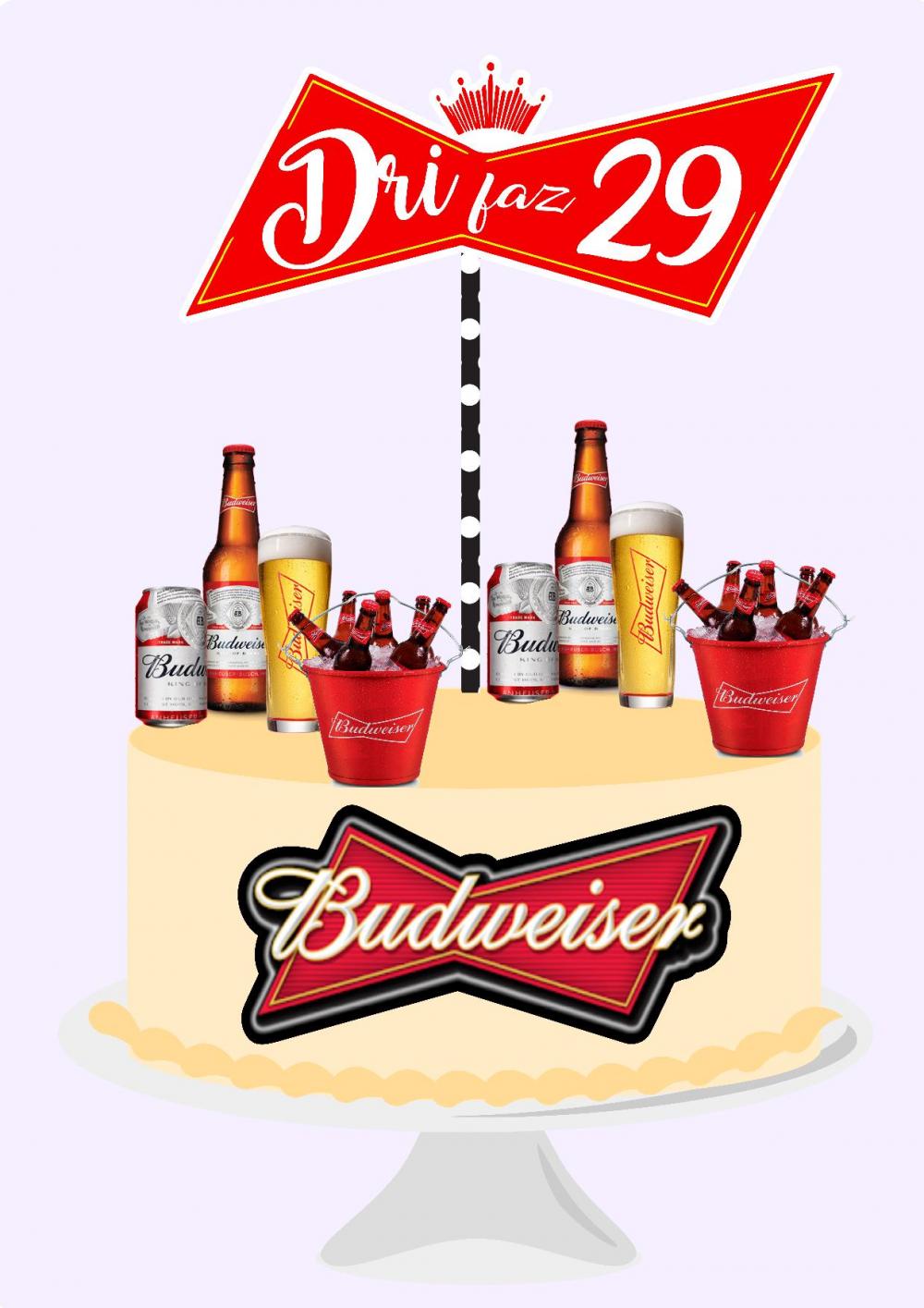 Arquivo de Corte Topo de Bolo - Cerveja