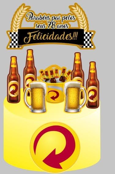 Arquivo de Corte Topo de Bolo - Cerveja