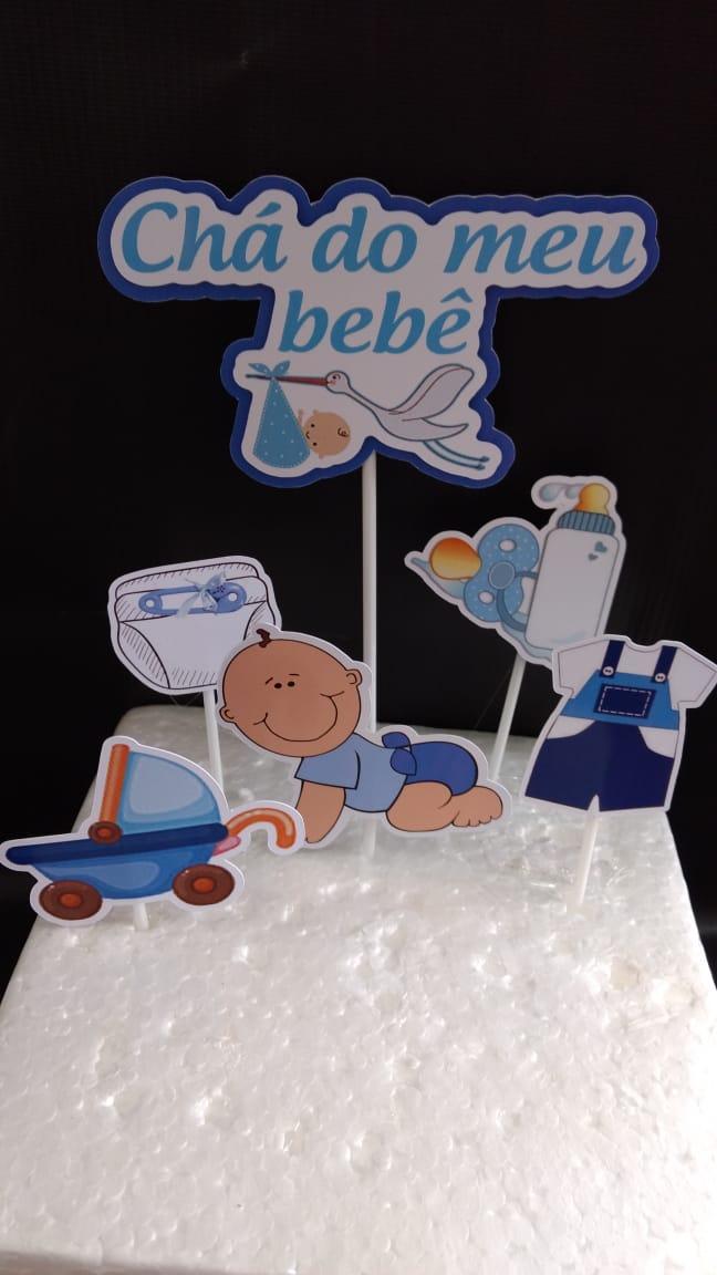 Arquivo de Corte Topo de Bolo - Chá de Bebê