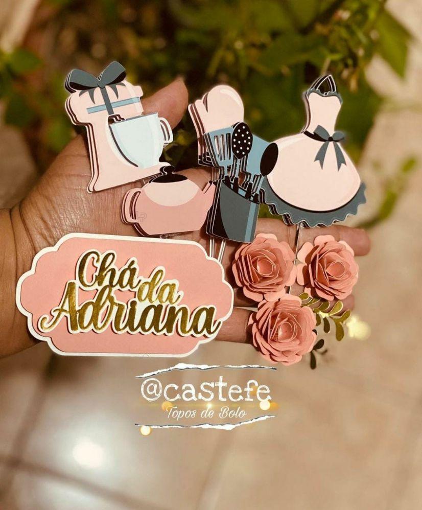 Arquivo de Corte Topo de Bolo - Chá de Cozinha