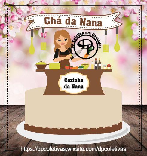 Arquivo de Corte Topo de Bolo - Chá de Cozinha