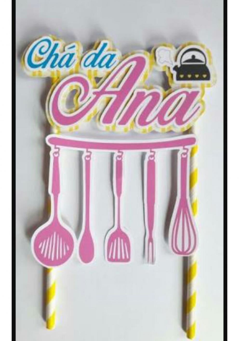 Arquivo de Corte Topo de Bolo - Chá de Cozinha