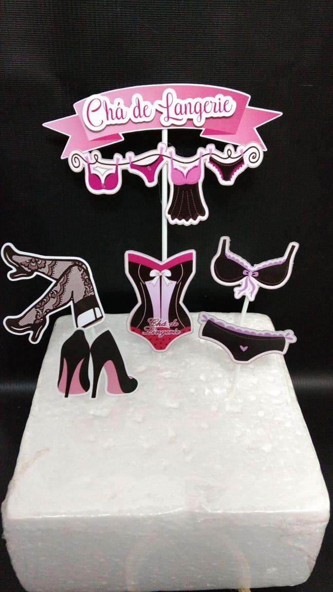 Arquivo de Corte Topo de Bolo - Chá de Lingerie
