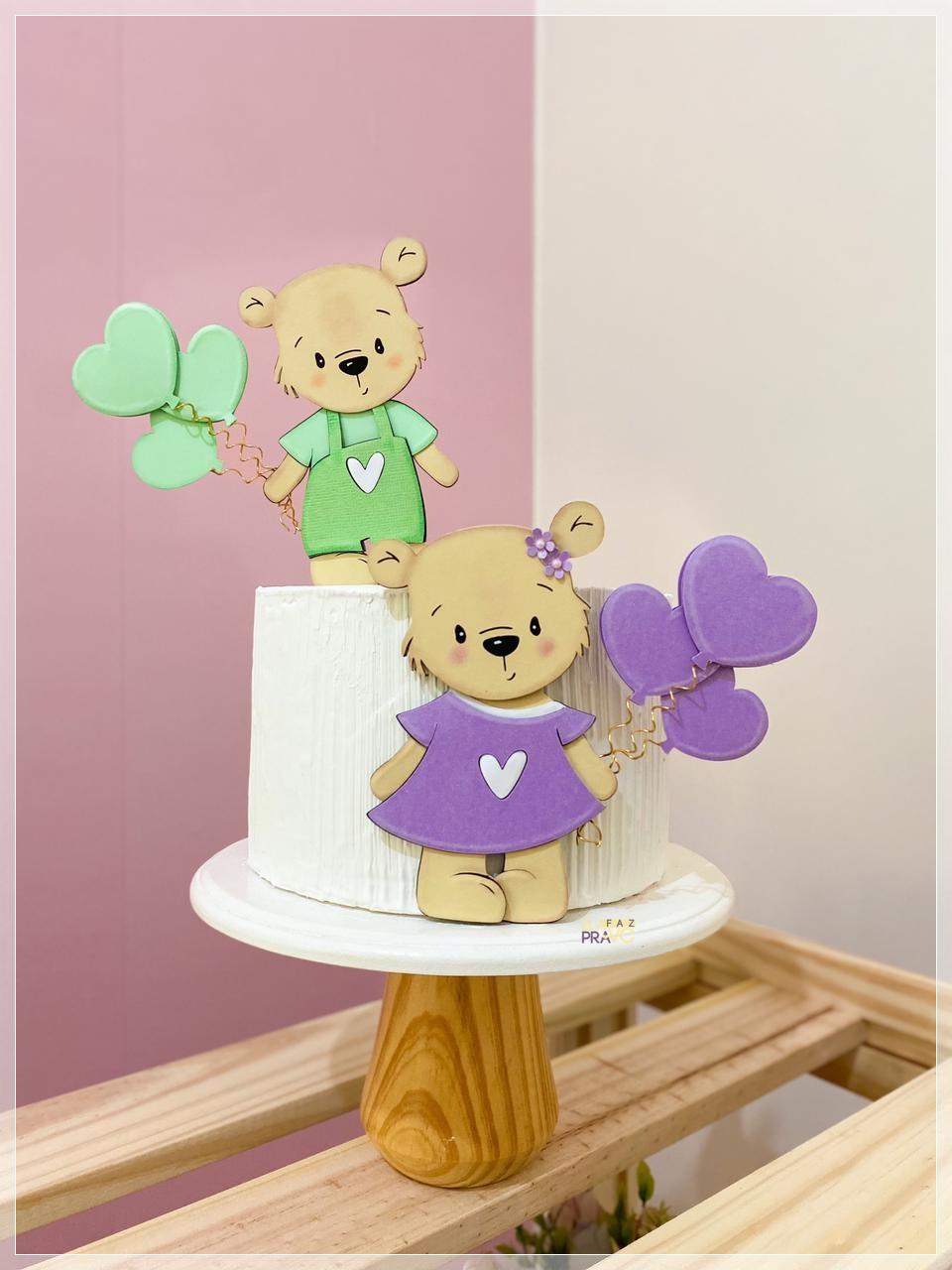 Arquivo de Corte Topo de Bolo - Chá Revelação