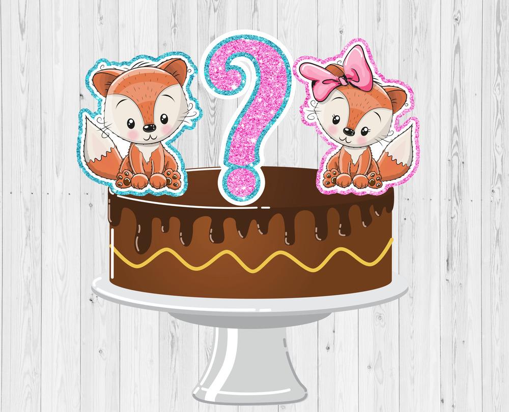 Arquivo de Corte Topo de Bolo - Chá Revelação