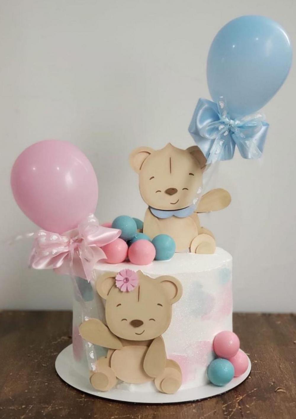 Arquivo de Corte Topo de Bolo - Chá Revelação