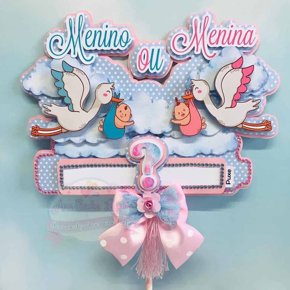 Arquivo de Corte Topo de Bolo - Chá Revelação