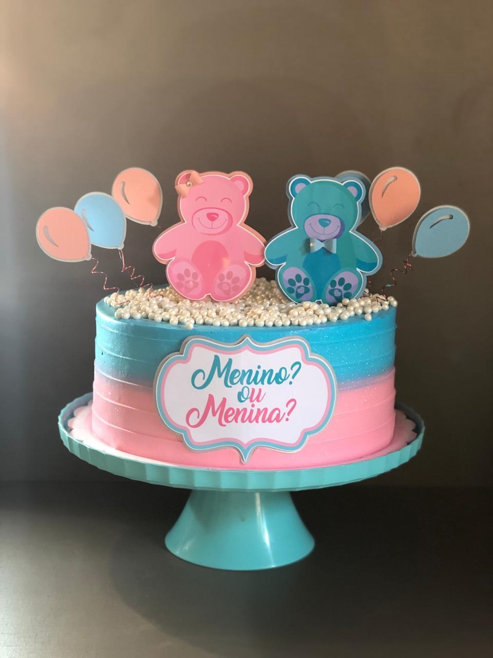 Arquivo de Corte Topo de Bolo - Chá Revelação