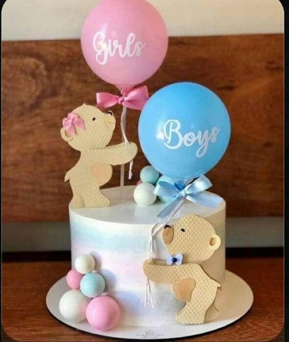 Arquivo de Corte Topo de Bolo - Chá Revelação