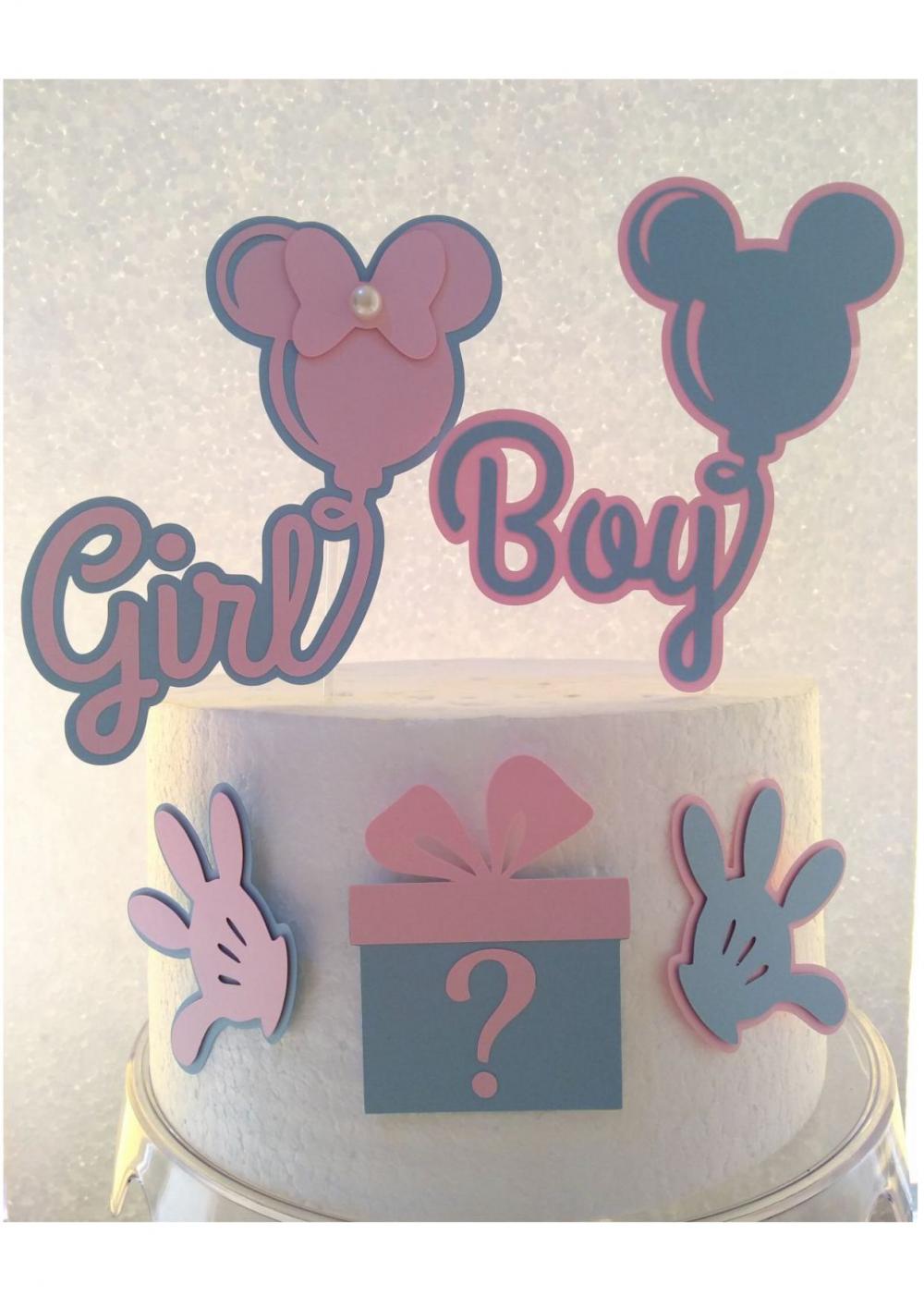 Arquivo de Corte Topo de Bolo - Chá Revelação