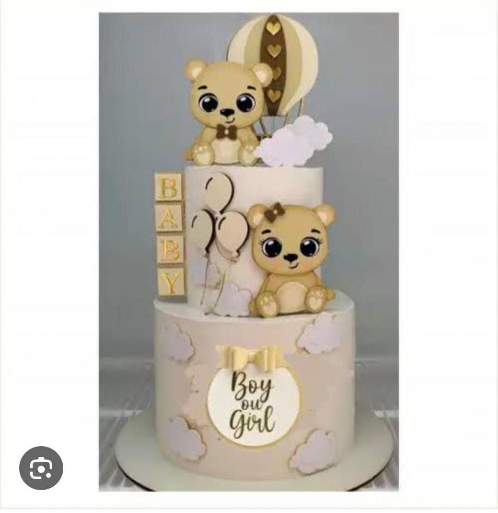 Arquivo de Corte Topo de Bolo - Chá Revelação