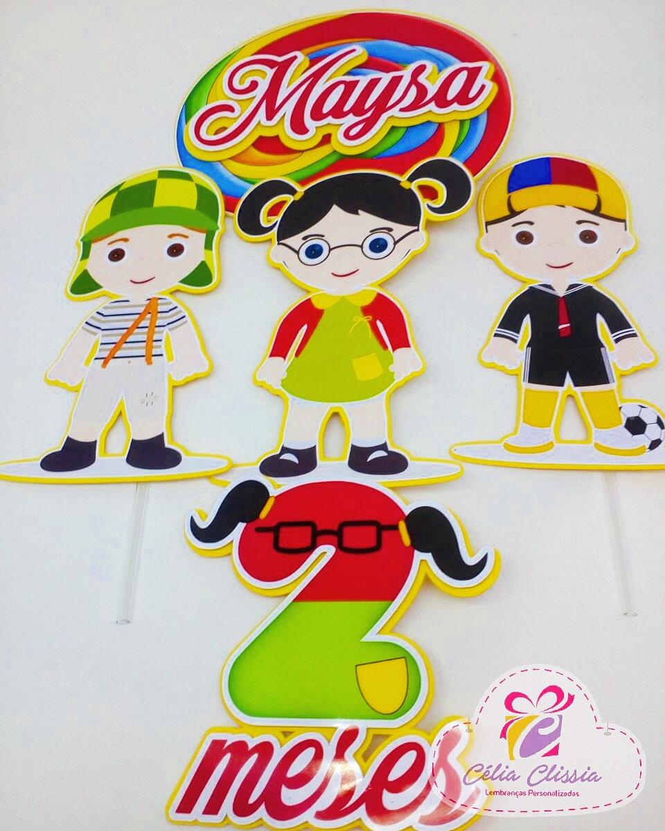 Arquivo de Corte Topo de Bolo - Turma do Chaves