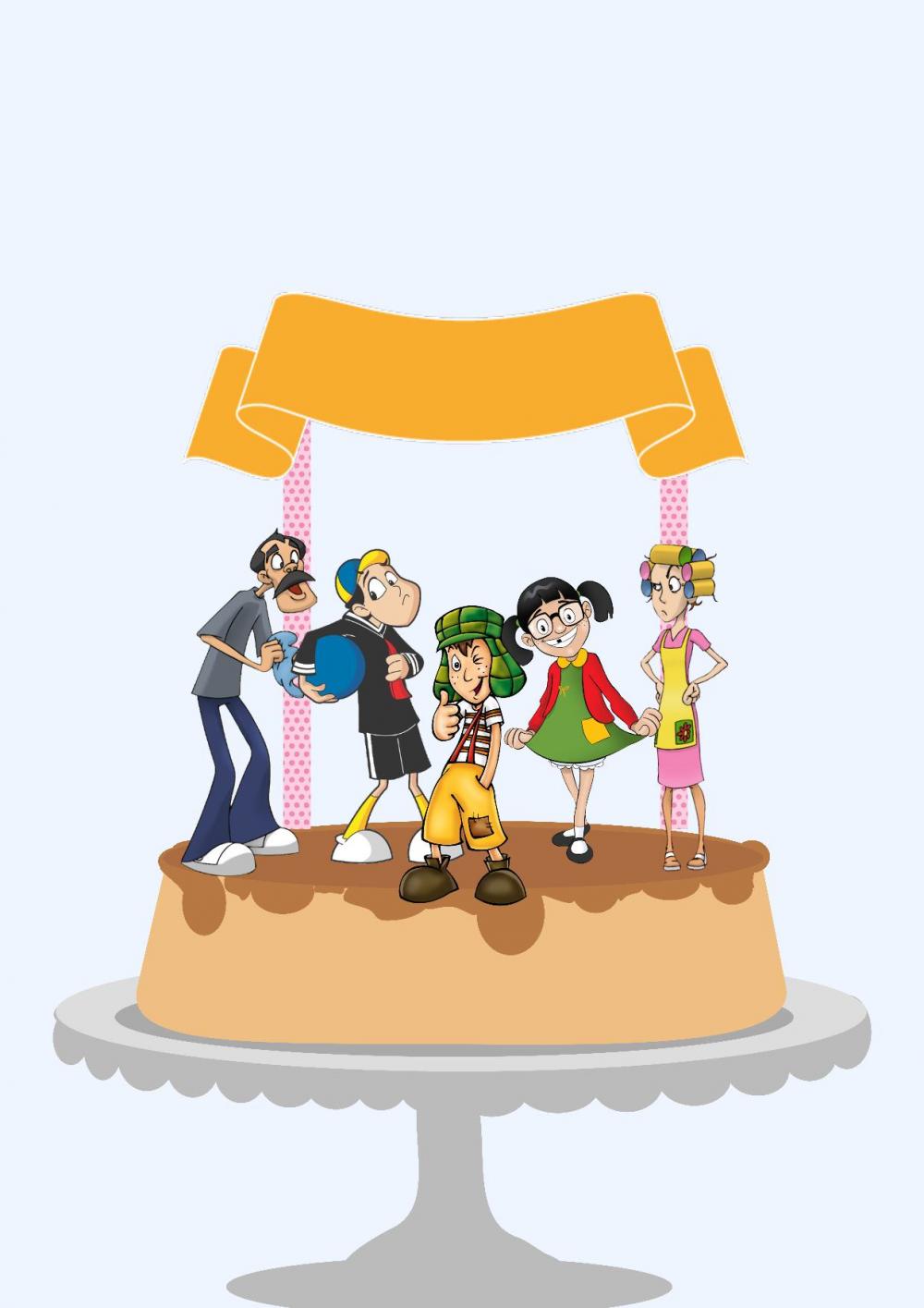 Arquivo de Corte Topo de Bolo - Turma do Chaves