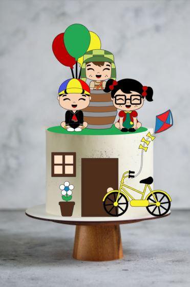 Arquivo de Corte Topo de Bolo - Turma do Chaves