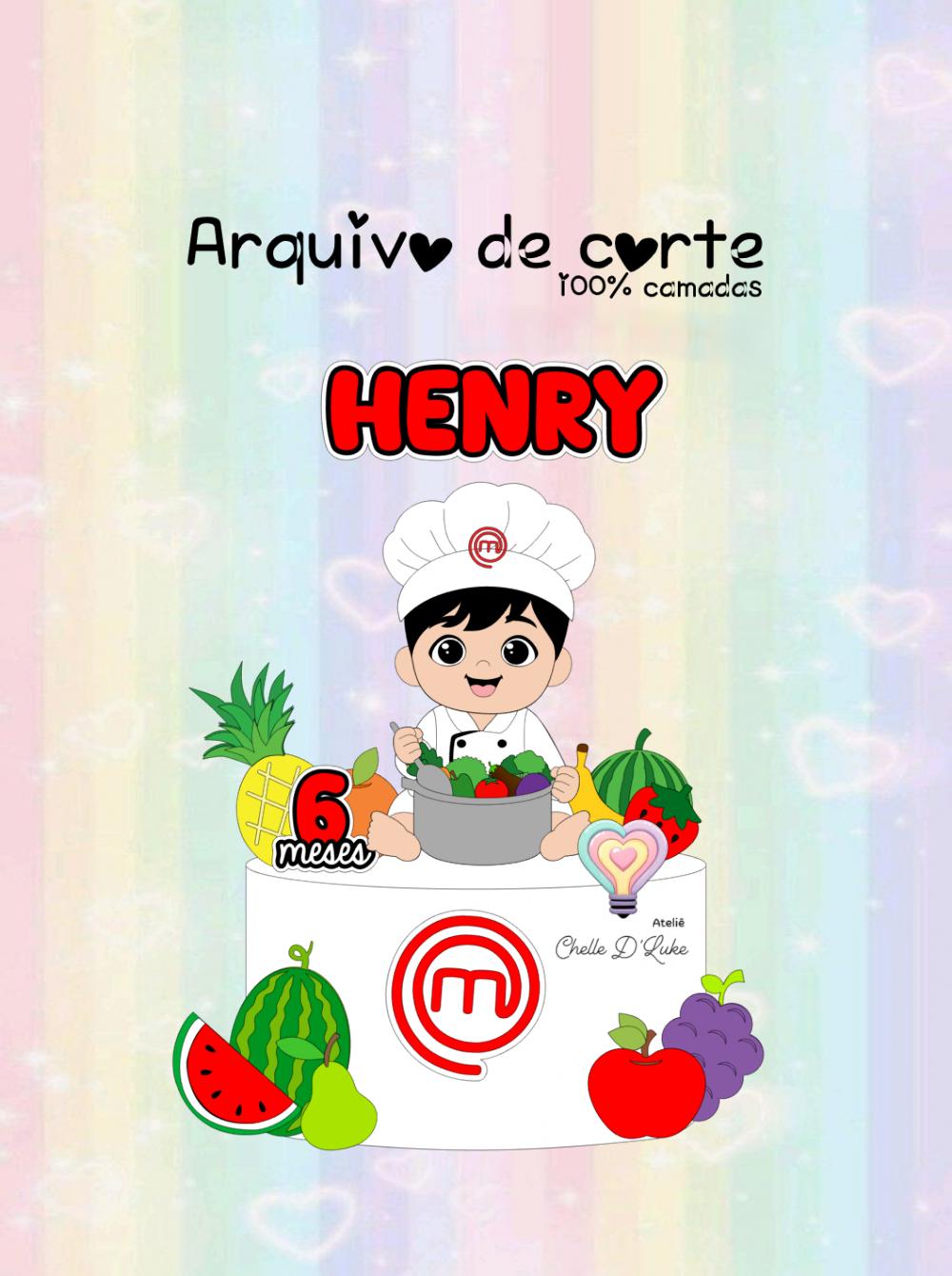 Arquivo de Corte Topo de Bolo - Chef de Cozinha