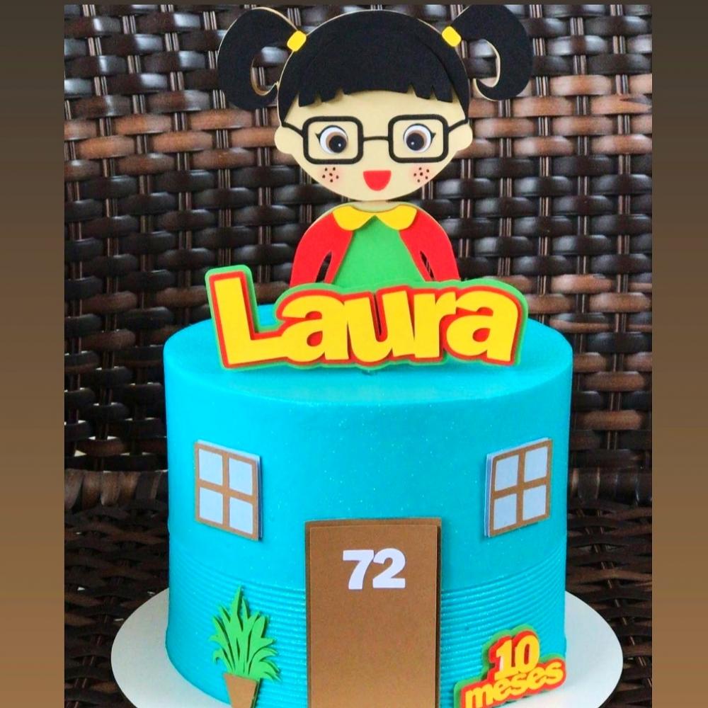 Arquivo de Corte Topo de Bolo - Chiquinha