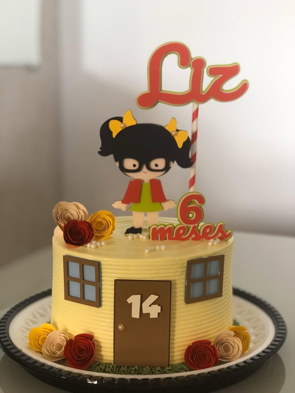 Arquivo de Corte Topo de Bolo - Chiquinha