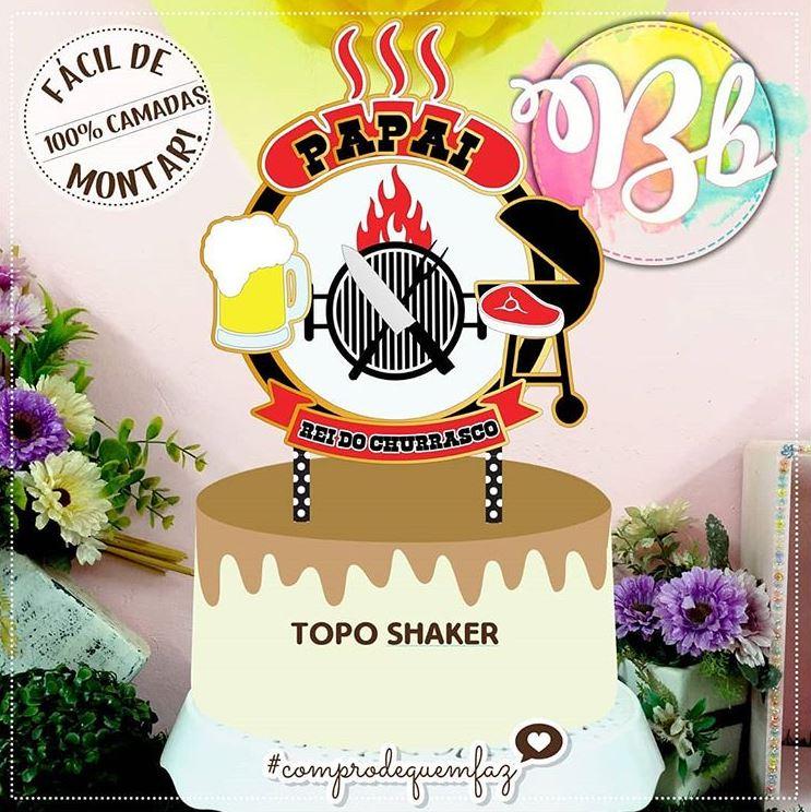 Arquivo de Corte Topo de Bolo - Churrasco