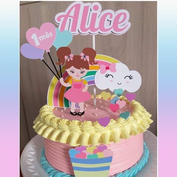 Arquivo de Corte Topo de Bolo - Chuva de amor