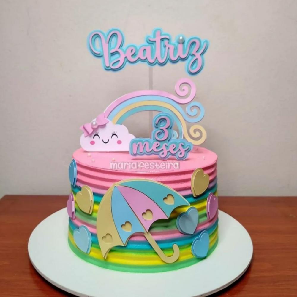 Arquivo de Corte Topo de Bolo - Chuva de amor