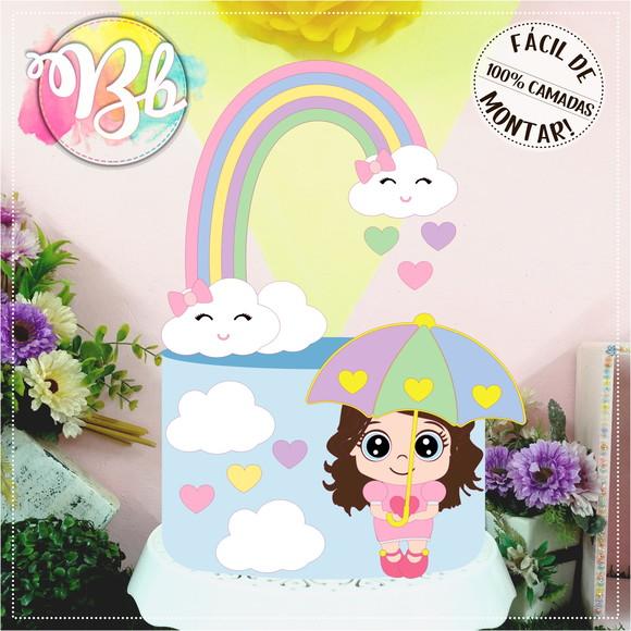 Arquivo de Corte Topo de Bolo - Chuva de amor