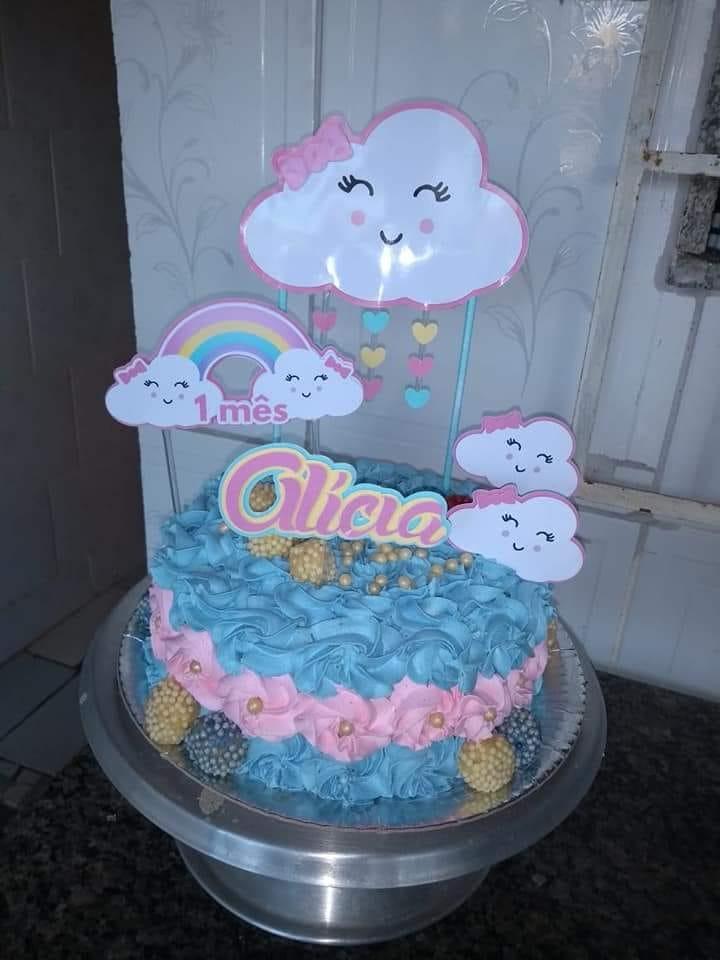 Arquivo de Corte Topo de Bolo - Chuva de amor