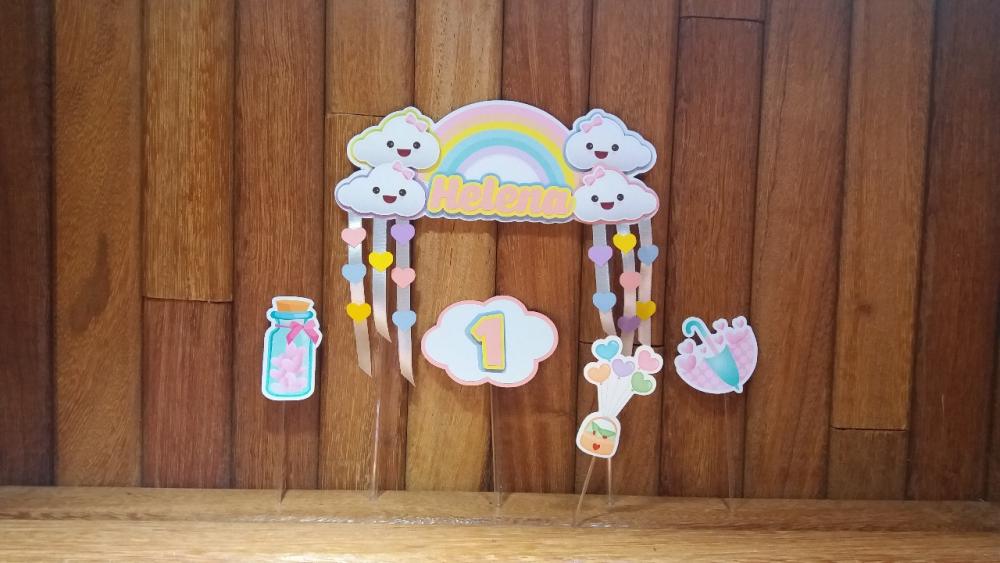 Arquivo de Corte Topo de Bolo - Chuva de amor