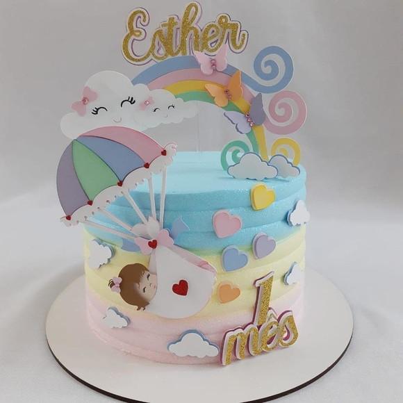 Arquivo de Corte Topo de Bolo - Chuva de amor