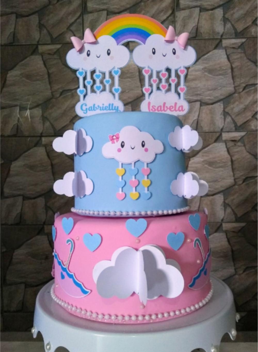 Arquivo de Corte Topo de Bolo - Chuva de amor