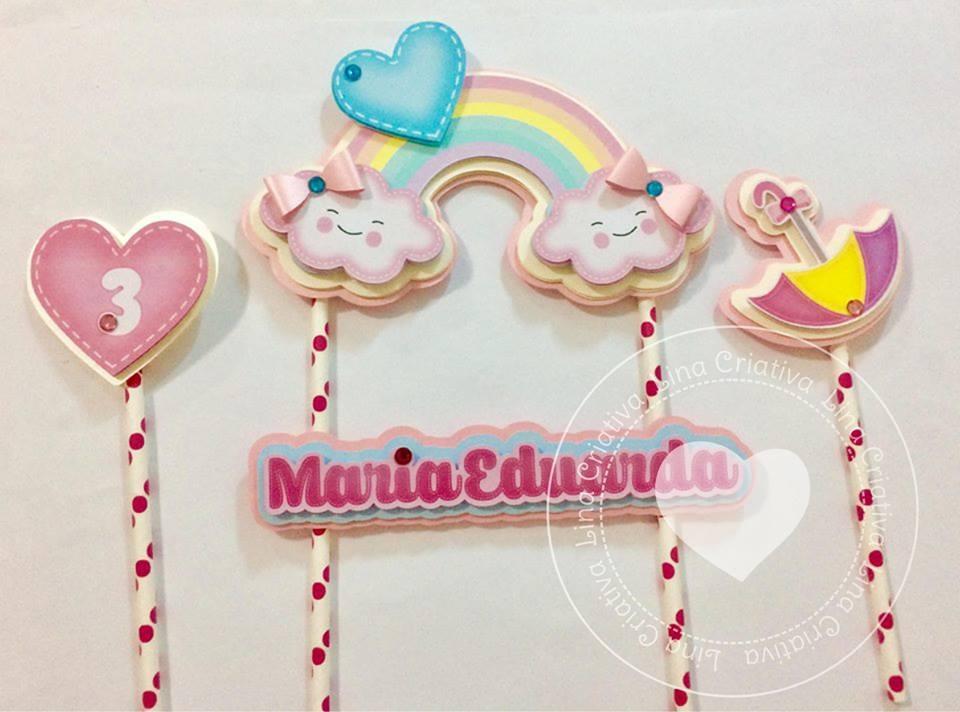 Arquivo de Corte Topo de Bolo - Chuva de amor