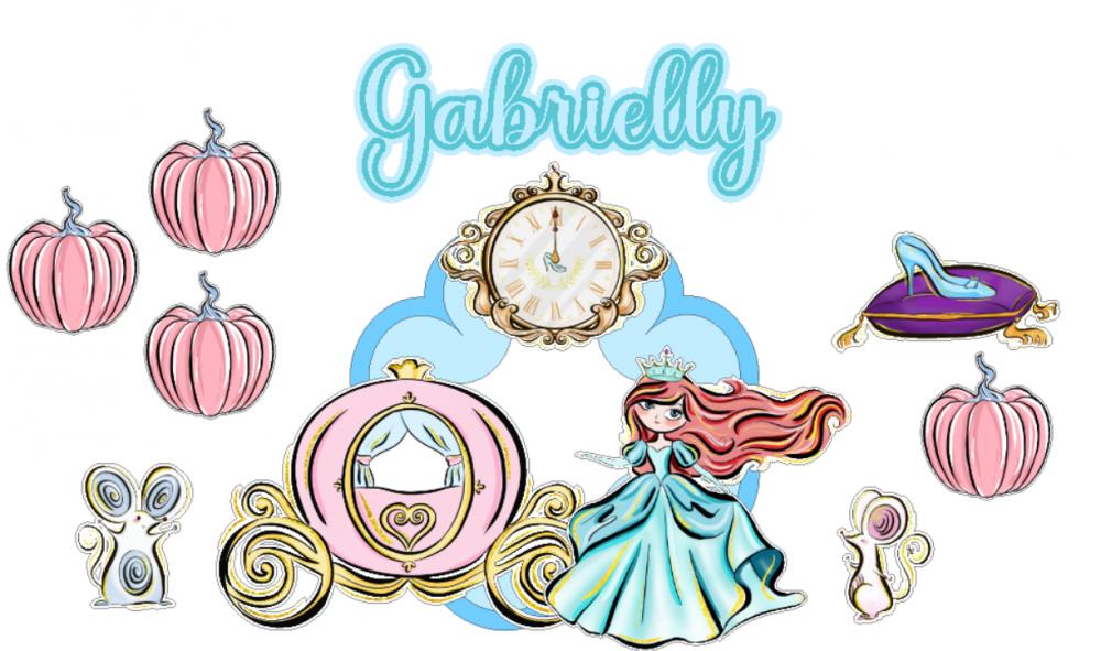 Arquivo de Corte Topo de Bolo - Cinderela