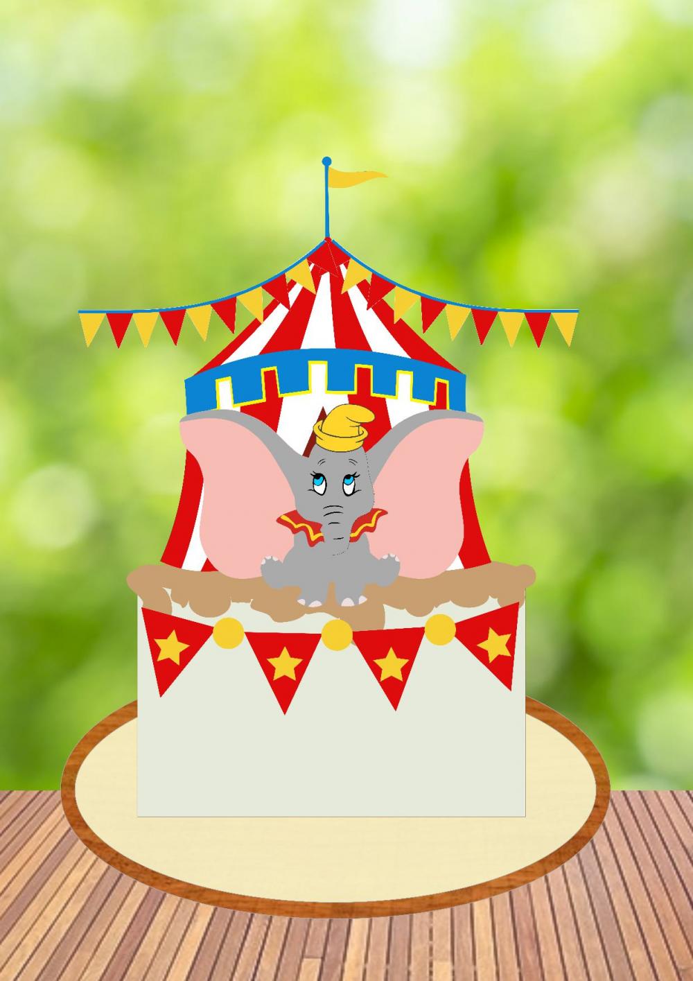 Arquivo de Corte Topo de Bolo - Circo