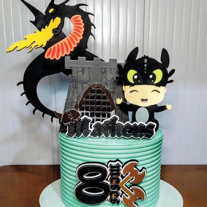 Arquivo de Corte Topo de Bolo - Como Treinar Seu Dragão