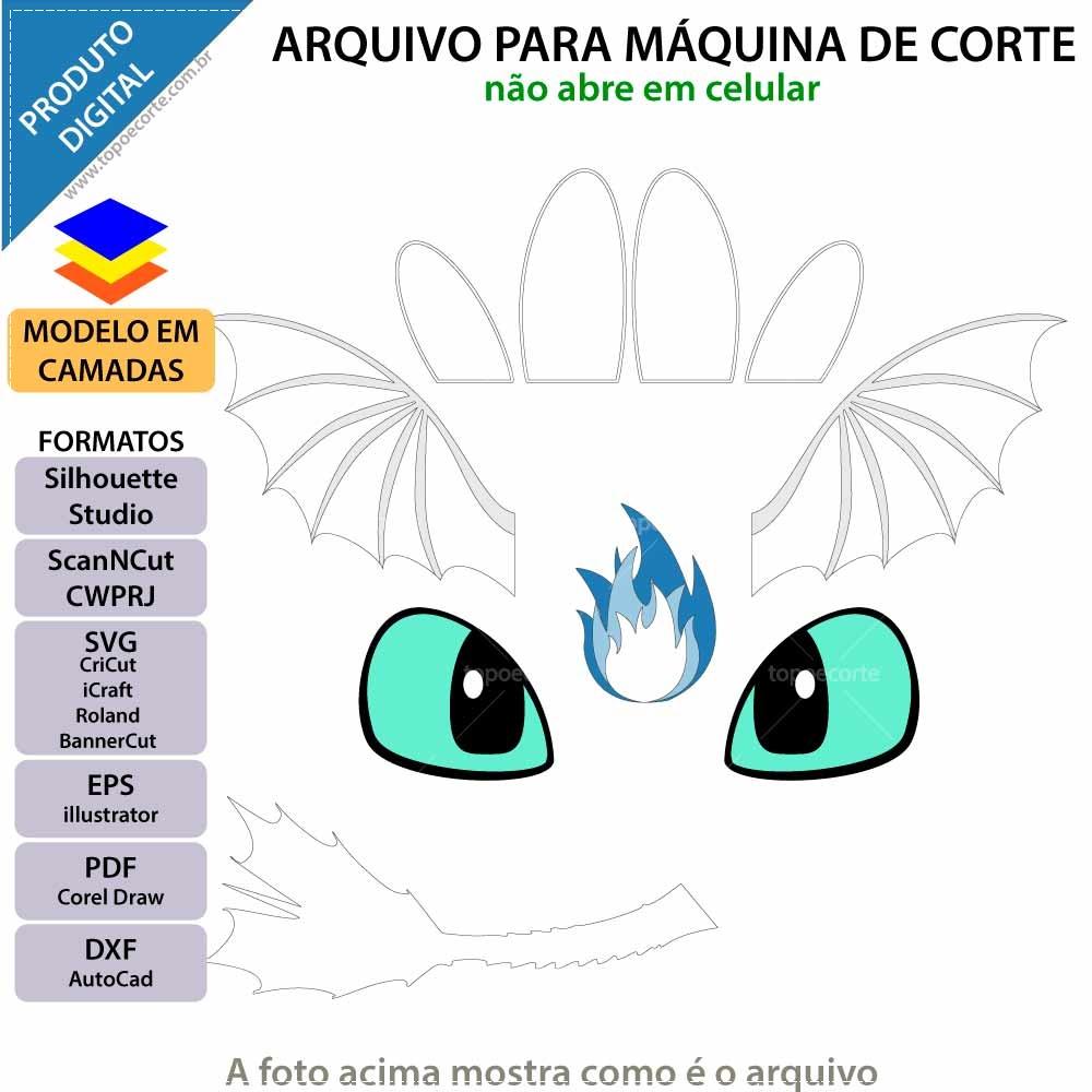 Arquivo de Corte Topo de Bolo - Como Treinar Seu Dragão