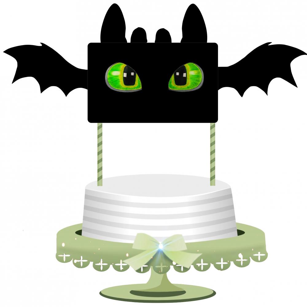 Arquivo de Corte Topo de Bolo - Como Treinar Seu Dragão