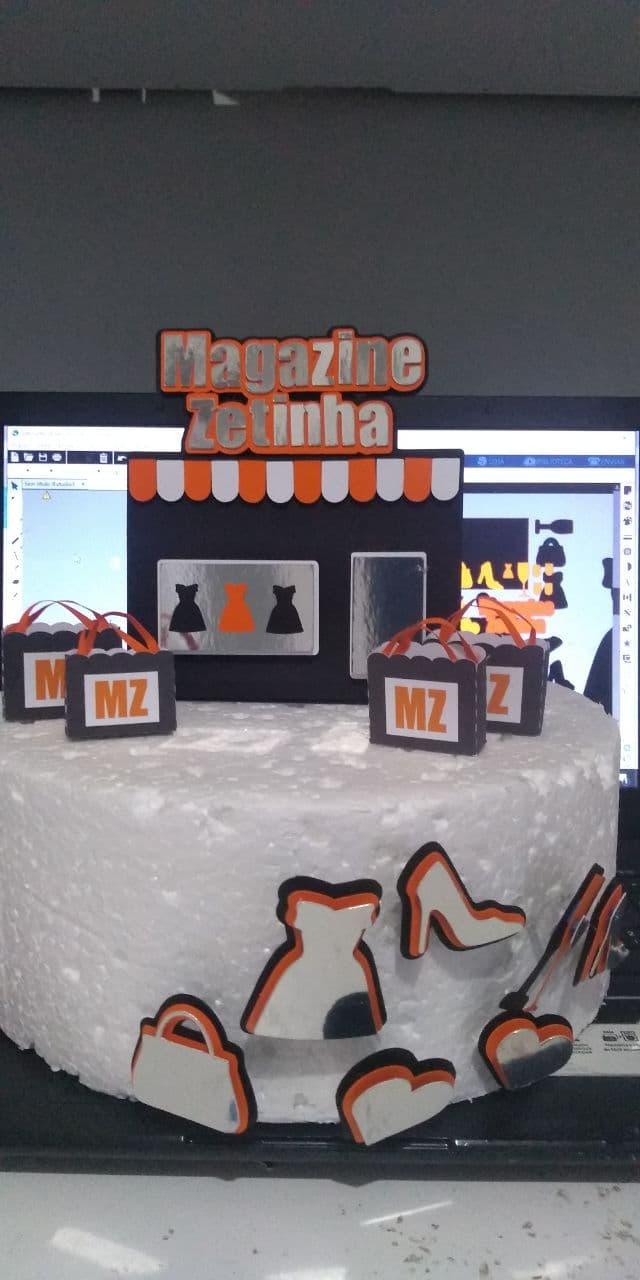 Arquivo de Corte Topo de Bolo - Compras