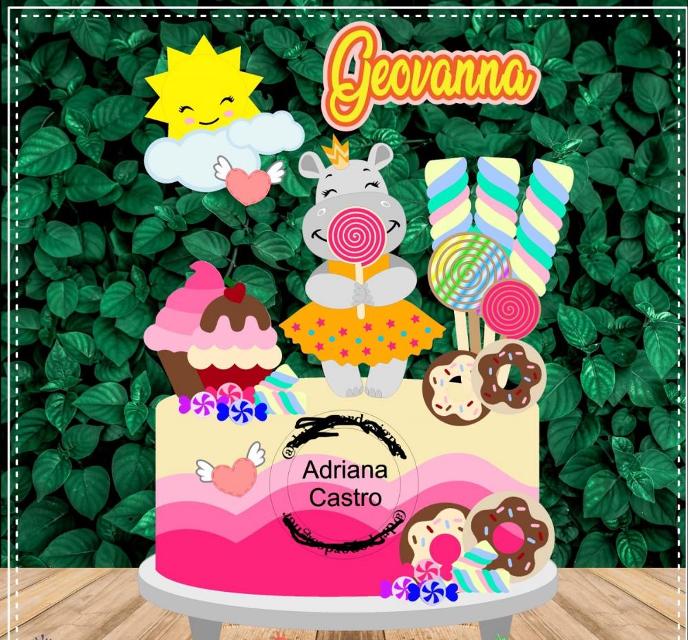 Arquivo de Corte Topo de Bolo - Confeitaria