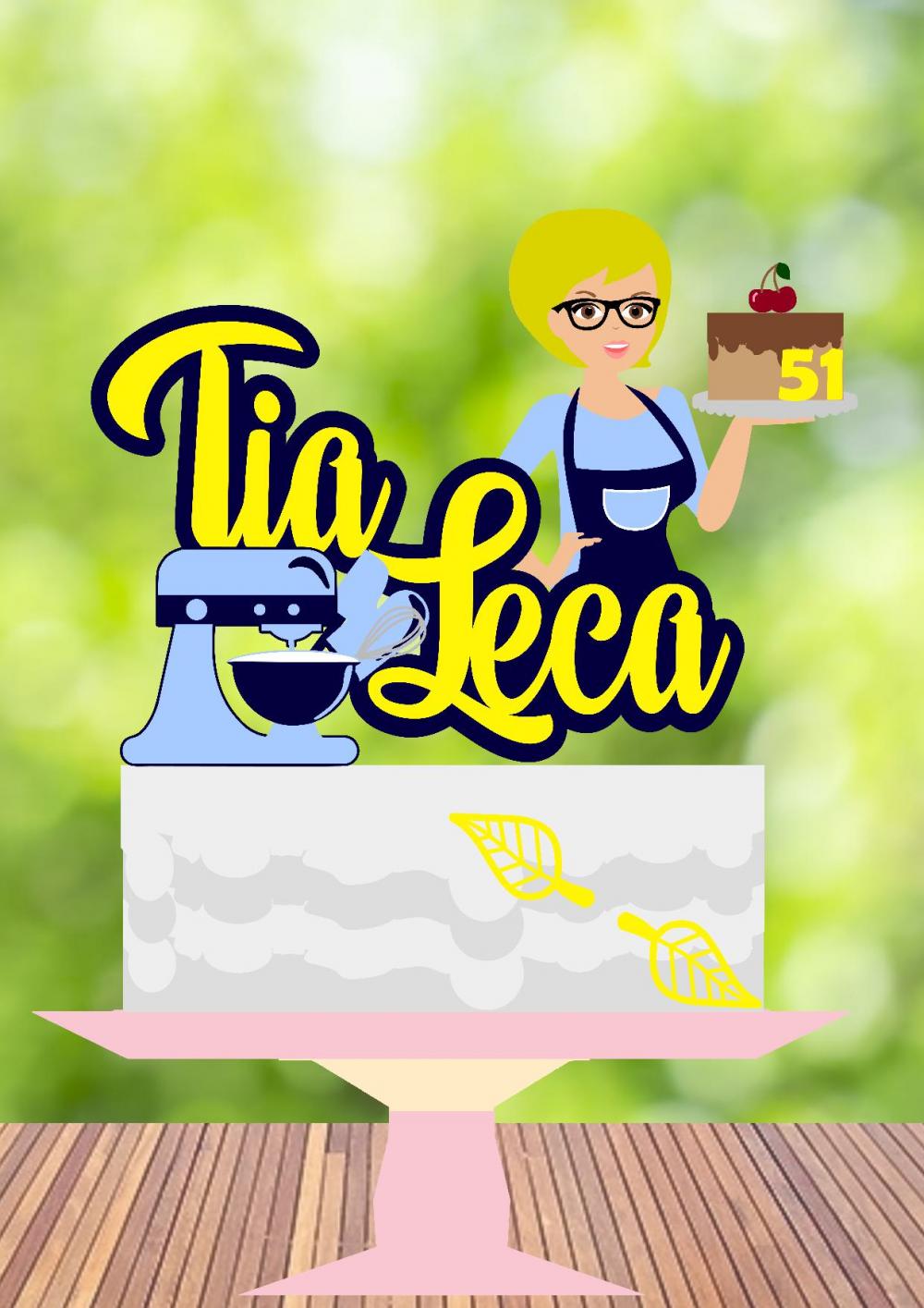 Arquivo de Corte Topo de Bolo - Confeitaria