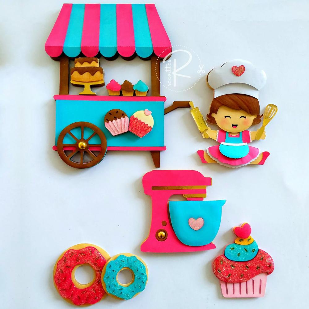 Arquivo de Corte Topo de Bolo - Confeitaria