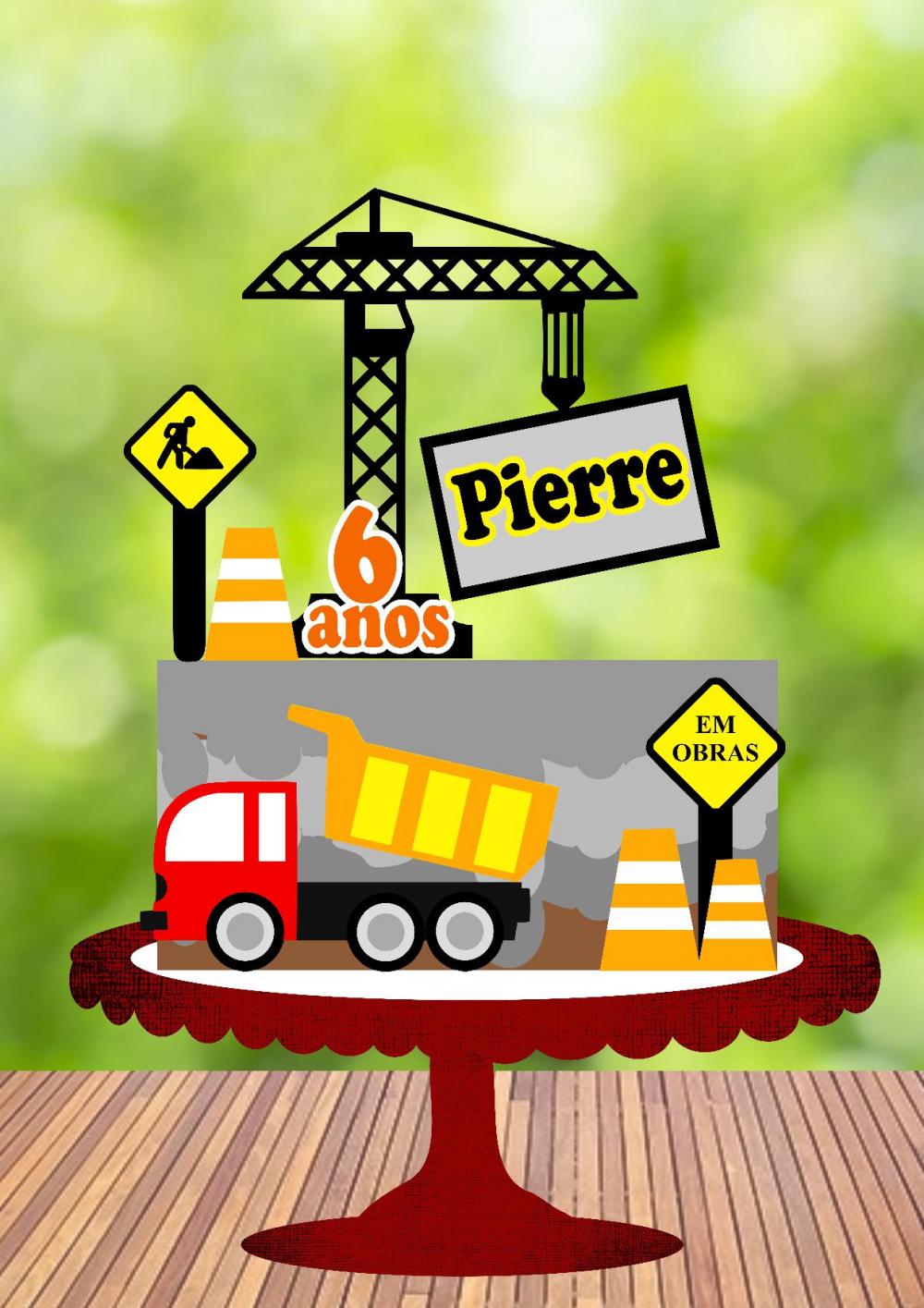 Arquivo de Corte Topo de Bolo - Construção