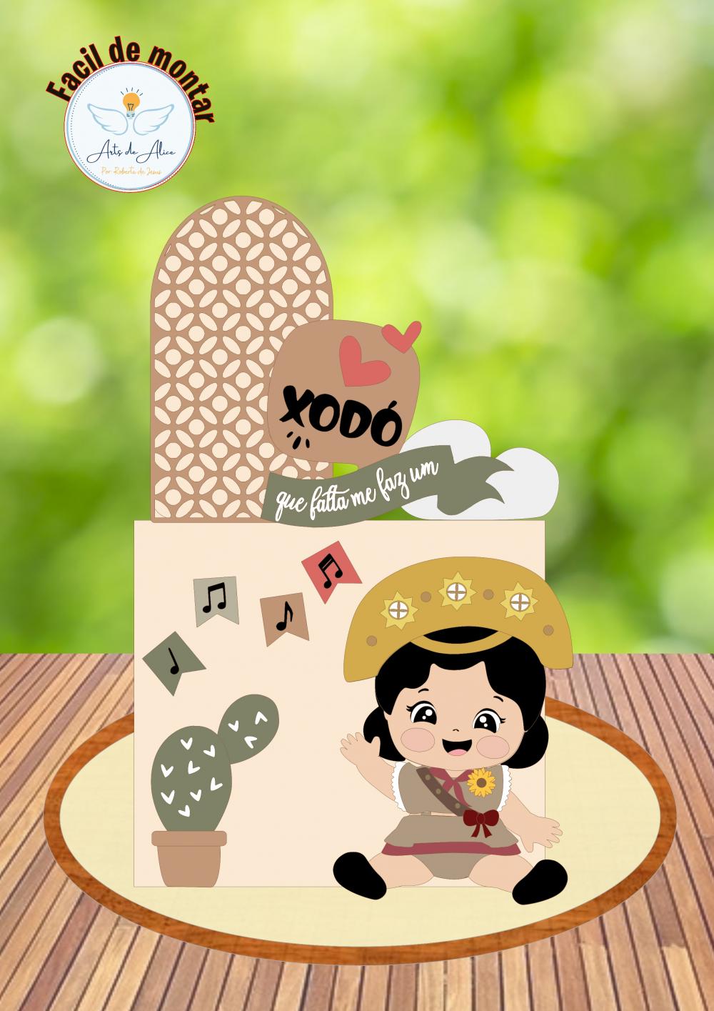 Arquivo de Corte Topo de Bolo - Cordel