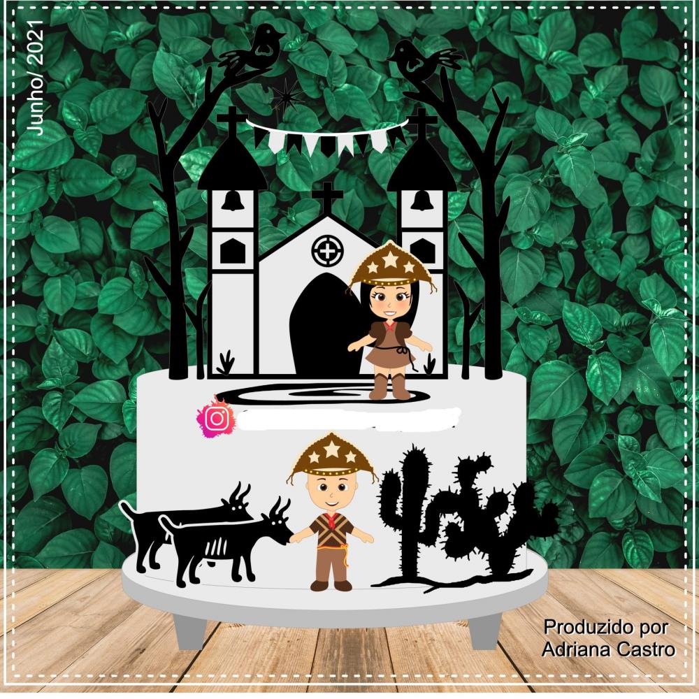 Arquivo de Corte Topo de Bolo - Cordel