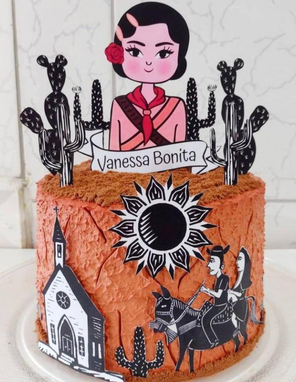 Arquivo de Corte Topo de Bolo - Cordel