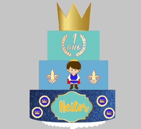 Arquivo de Corte Topo de Bolo - Coroa / Realeza